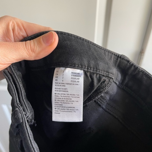 American Eagle Hi Rise Jegging Black - 2 - Picture 3 of 4